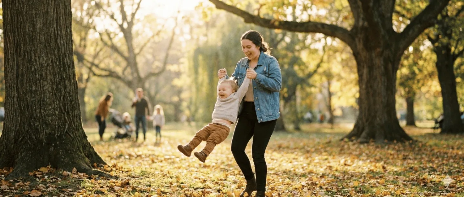 Babysitter felice che lavora con Tata Facile
